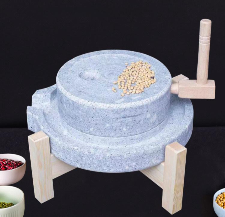 전통도구 맷돌 두부 제조기 그라인더 업소용 콩갈이 멧돌 곡물분쇄기 기계 - 상품 이미지