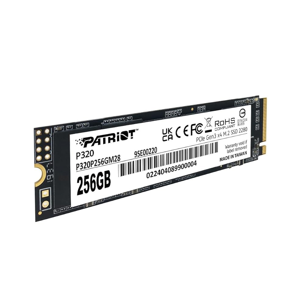 패트리어트 메모리 P320 256GB 내장 SSD - NVMe PCIe 3x4세대 M.2 2280 솔리드 스테이트 드라이브 P320P256GM28 Capacity: 128GB - 상세 이미지 3