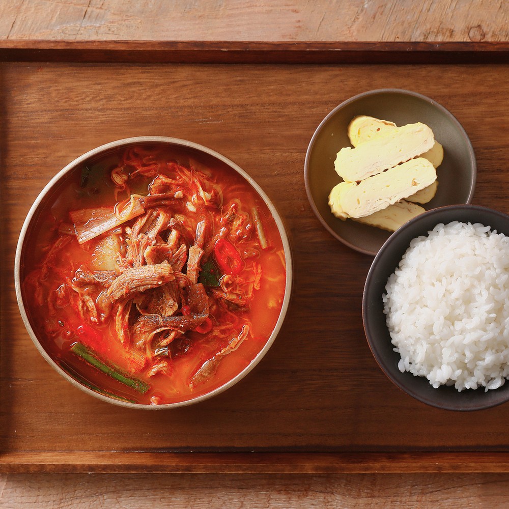 [푸딩픽] 전문점맛 간편 정통 국밥 해장국 1인분 밀키트 전통육개장, 150g, 1개 - 상세 이미지 2