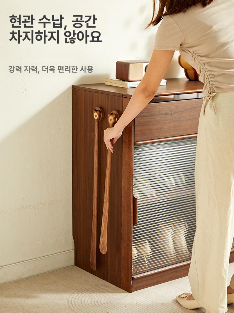 자석형 원목구두주걱 현관 스탠드 구둣주걱 신발주걱 고급 슈혼 나무 인테리어 옻칠 - 상세 이미지 4