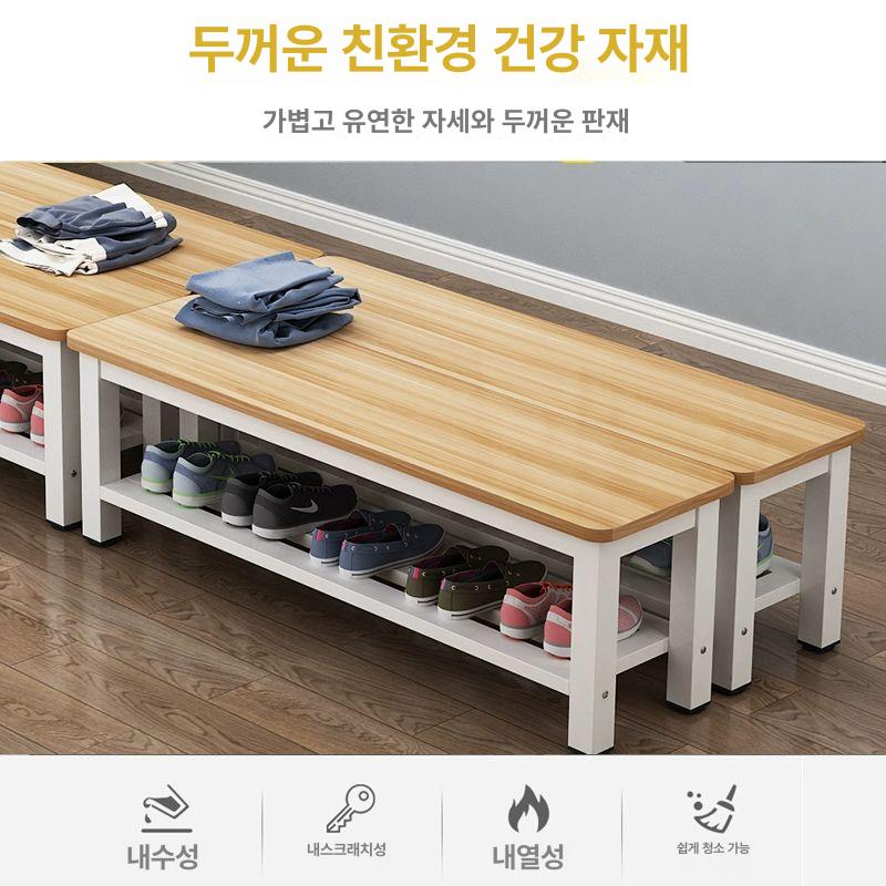 대기의자 벤치 탈의실 휴게실 체육관 실내용 철재 길이조절 대기실 스포츠센터 라운지 세로형 - 상세 이미지 3