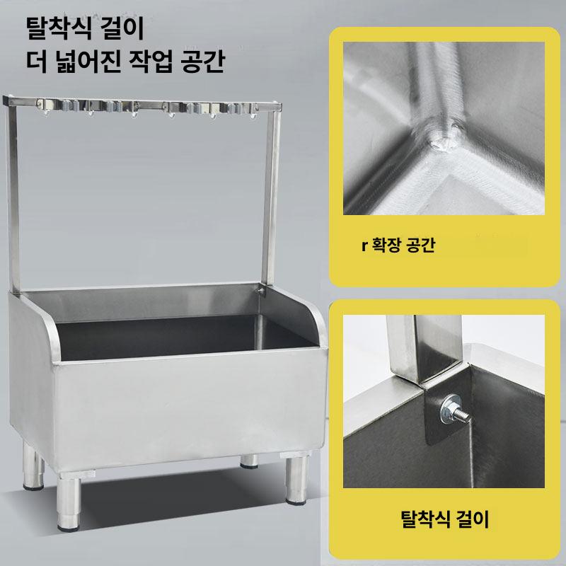 스텐 걸레 세척통 상품 청소 밀대통 빨래통 마대 병원 학교 상가 업소용통 - 상세 이미지 2