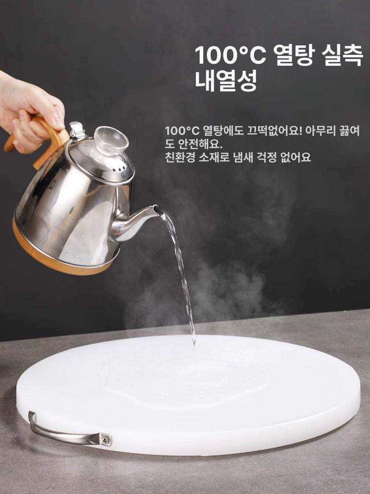 업소용 식당 플라스틱도마 주방도마 원형도마 단단한 지름 항균 직경 정육용 손질 - 상세 이미지 2