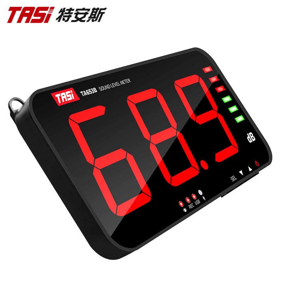 데시벨 측정기 벽걸이형 볼륨 외부 TA654A 화면 소음 감지 음향 소음측정기 건전지 TA653A - 상세 이미지 3