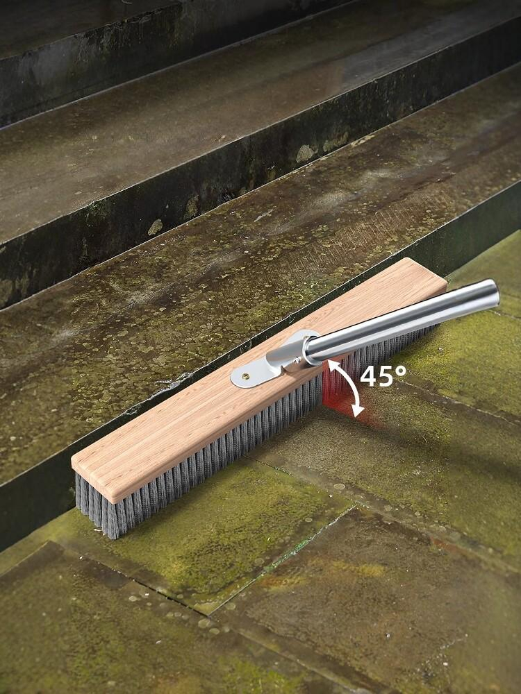 철솔 밀대 브러시 욕실 타일 와이어 로드 공장 헤드 스텐 브러쉬 야외 스틸 녹제거 세트 - 상세 이미지 3