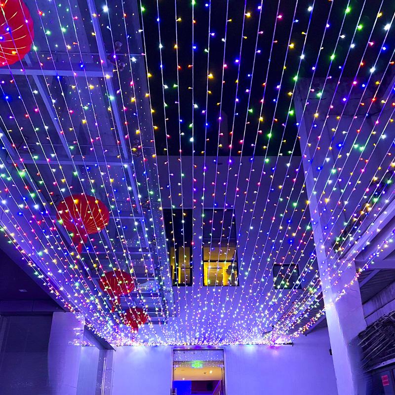 LED 조명등 크리스마스 축제 와이어 커튼전구 장식등 반딧불전구 트리전구 반딧불조명 - 상세 이미지 2