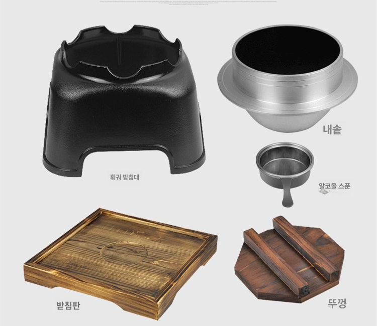 일인용 솥밥냄비 인덕션용 국냄비 손잡이 가정용 주물냄비 무쇠냄비 원형 다용도 코팅 - 상세 이미지 4