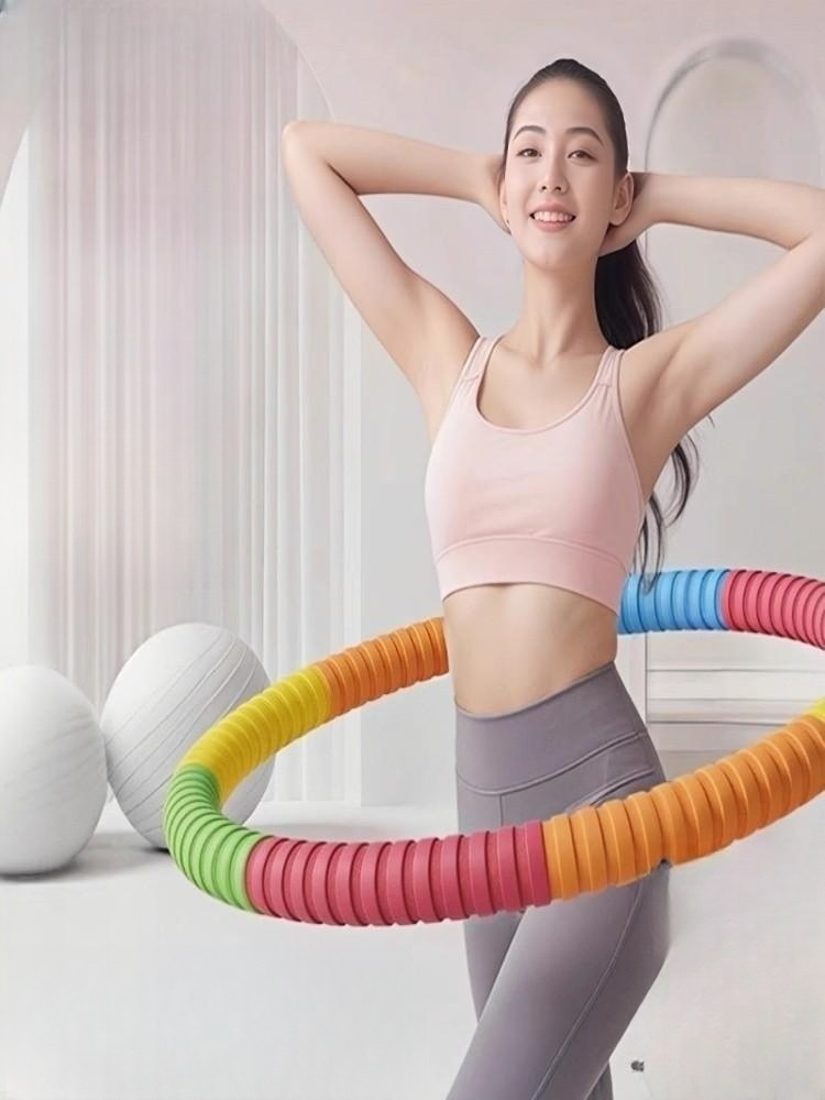 훌라후프 무선 복부 운동기 나선형 지압 근력 개인 체형관리 홈트레이닝 고탄성 중급 - 상품 이미지