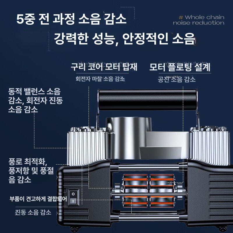 타이어 공기 주입기 휴대용 무선 자동차 충전 펌프 캠핑 미니 휴대 차량 에어 - 상세 이미지 3