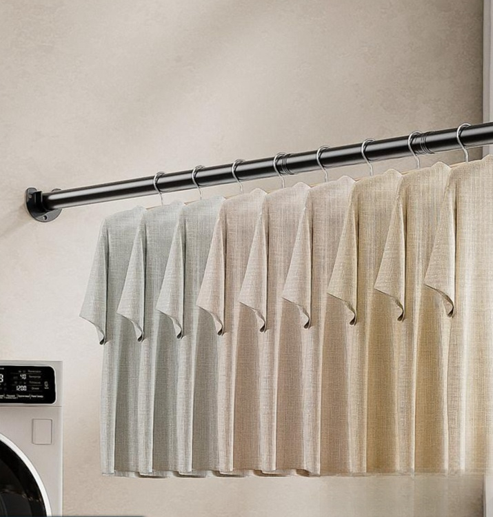 스테인레스 스틸 플랜지 옷장 하드웨어 레일 홀더 고정 지지대 액세서리 행거 걸이 시트 - 상품 이미지