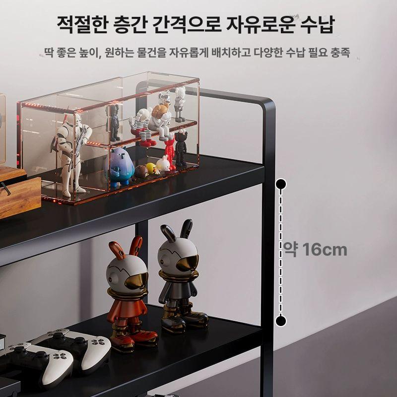 철제 책상위책장 간이 사무용 정리 타공선반 사무실 보드 타공판책장 천공 - 상세 이미지 4