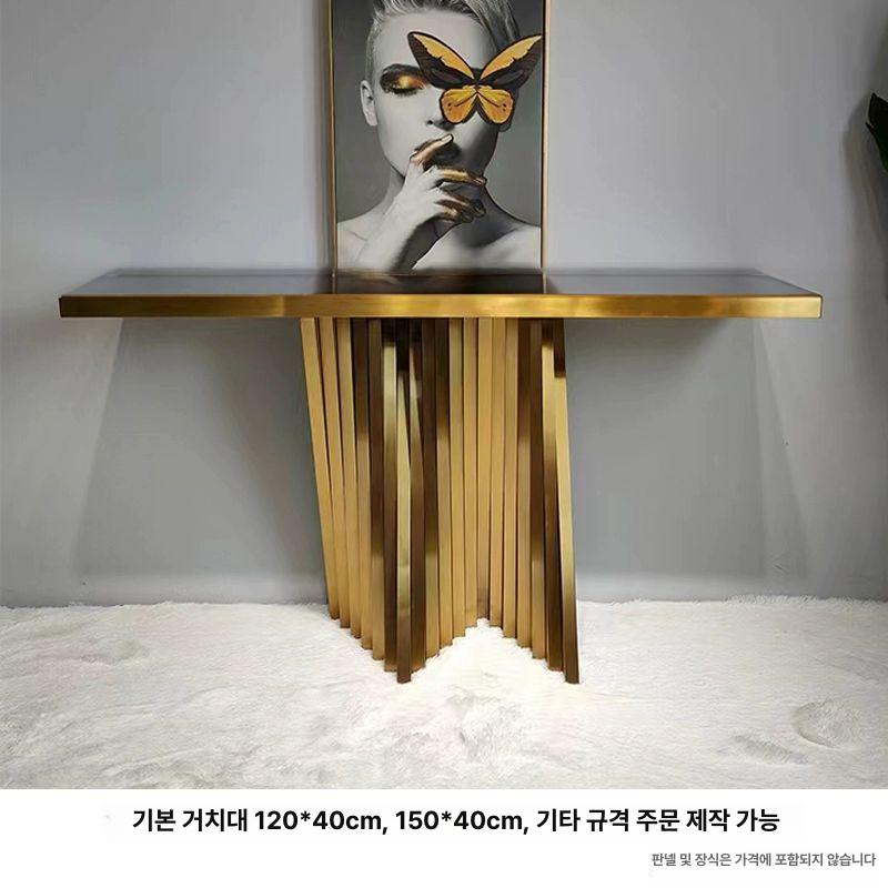 현관테이블 철제거치대 감성인테리어 거실 엔트리 포인트 장식가구 미니 협탁 입구 - 상세 이미지 3