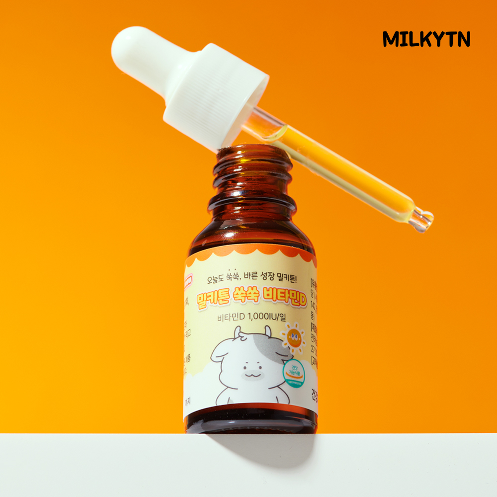 [온가족 8개월] 밀키튼 비타민D 드롭 1000IU 임산부 신생아 어린이 유아 키즈 액상 15ml, 2개 - 상세 이미지 2