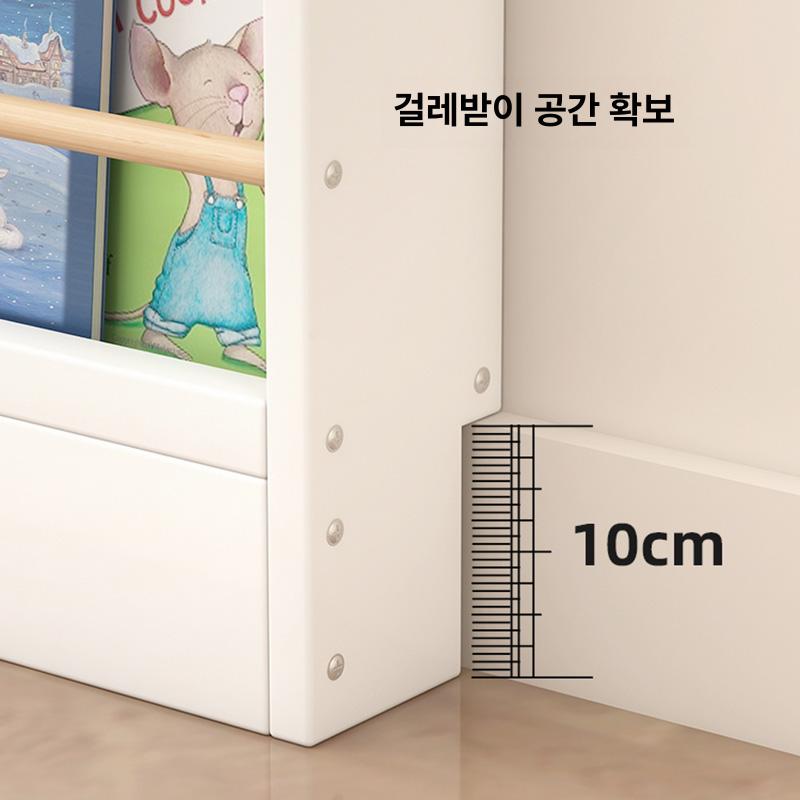 원목 책꽂이 5단 선반 슬림 수납 거치대 전시 좁은공간 매거진랙 - 상세 이미지 3