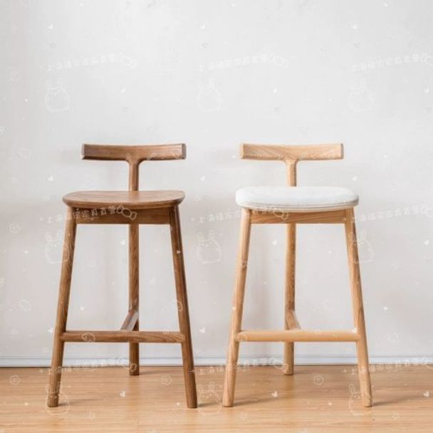 원목 바의자 카페 홈바 높이조절 스툴 아일랜드 식탁용 우드 스탠딩 인테리어의자 - 상세 이미지 3