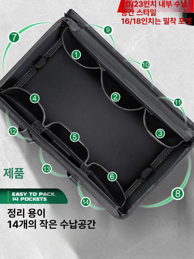 튼튼한 공구가방 솔리드 백팩 도구 용량 보관 수납함 공구함 다용도 - 상세 이미지 4