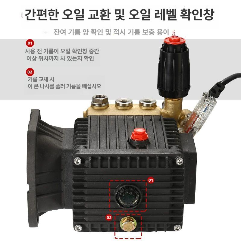 초고압 세척기 가정용 세차기 분무 물 모터 분사 부품 펌프헤드 압력 - 상세 이미지 4