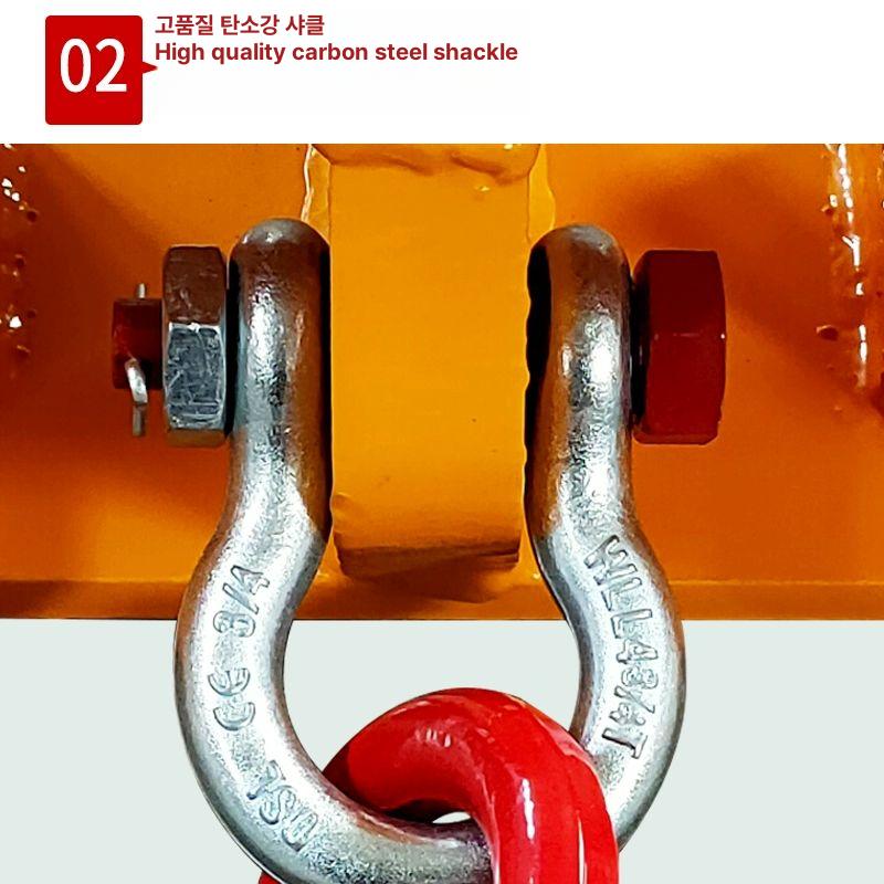 지게차 갈고리 중량물 호이스트 클립 드럼통 중장비 훅 견인고리 운반기 - 상세 이미지 5
