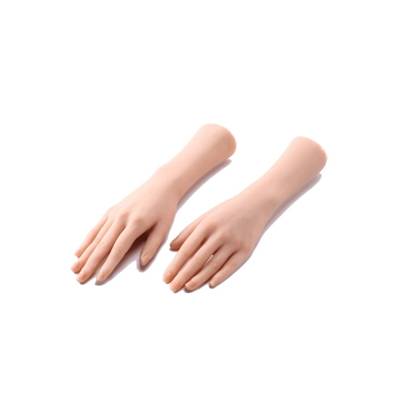 네일아트 손 모형 실리콘 인조손 골격 마네킹 연습용 - 상세 이미지 5