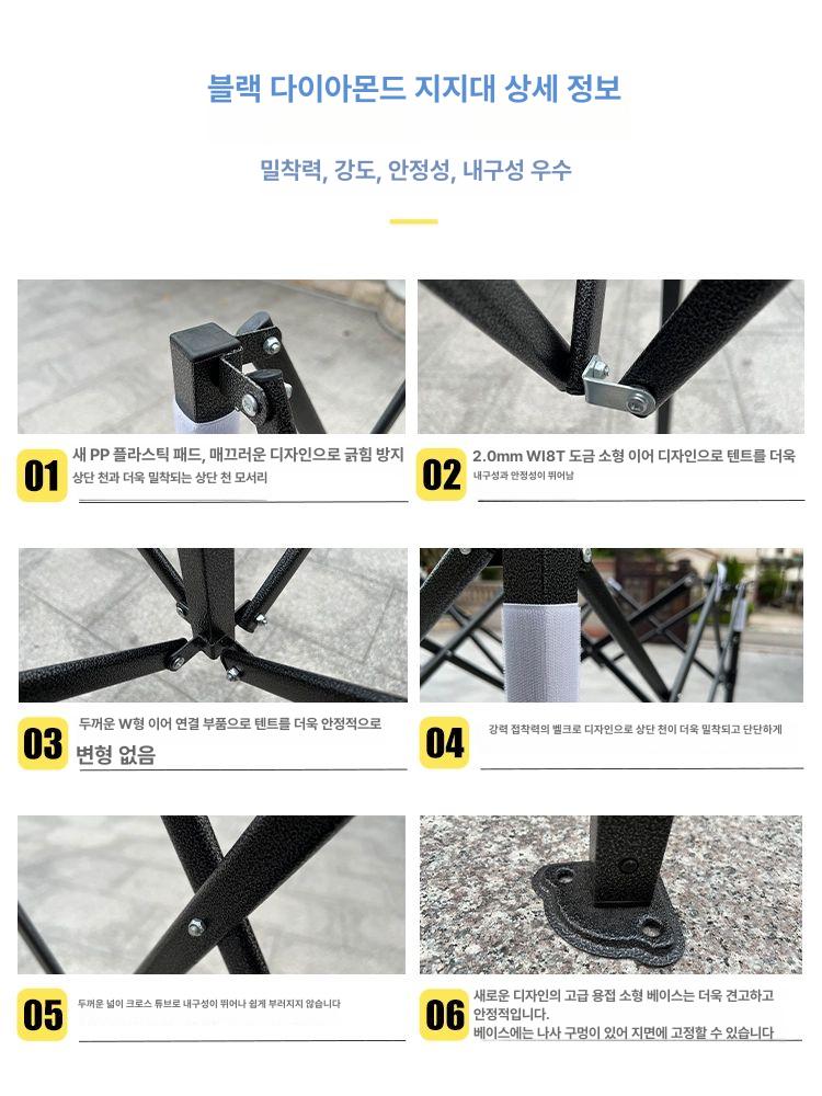 소형 주차텐트 막사 옥외 창고 야외 대기실 주차천막 - 상세 이미지 2