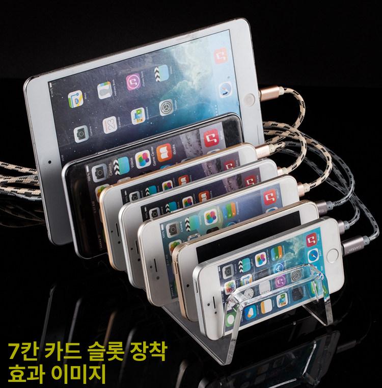 투명 핸드폰거치대 휴대폰 홀더 스마트폰 그립톡 핸드폰받침대 매장용 진열대 스탠드 - 상세 이미지 2