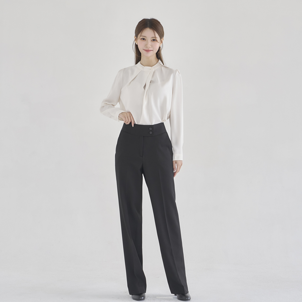 여성 정장 바지 일자핏 팬츠 슬림 [헬로우] - 상세 이미지 5