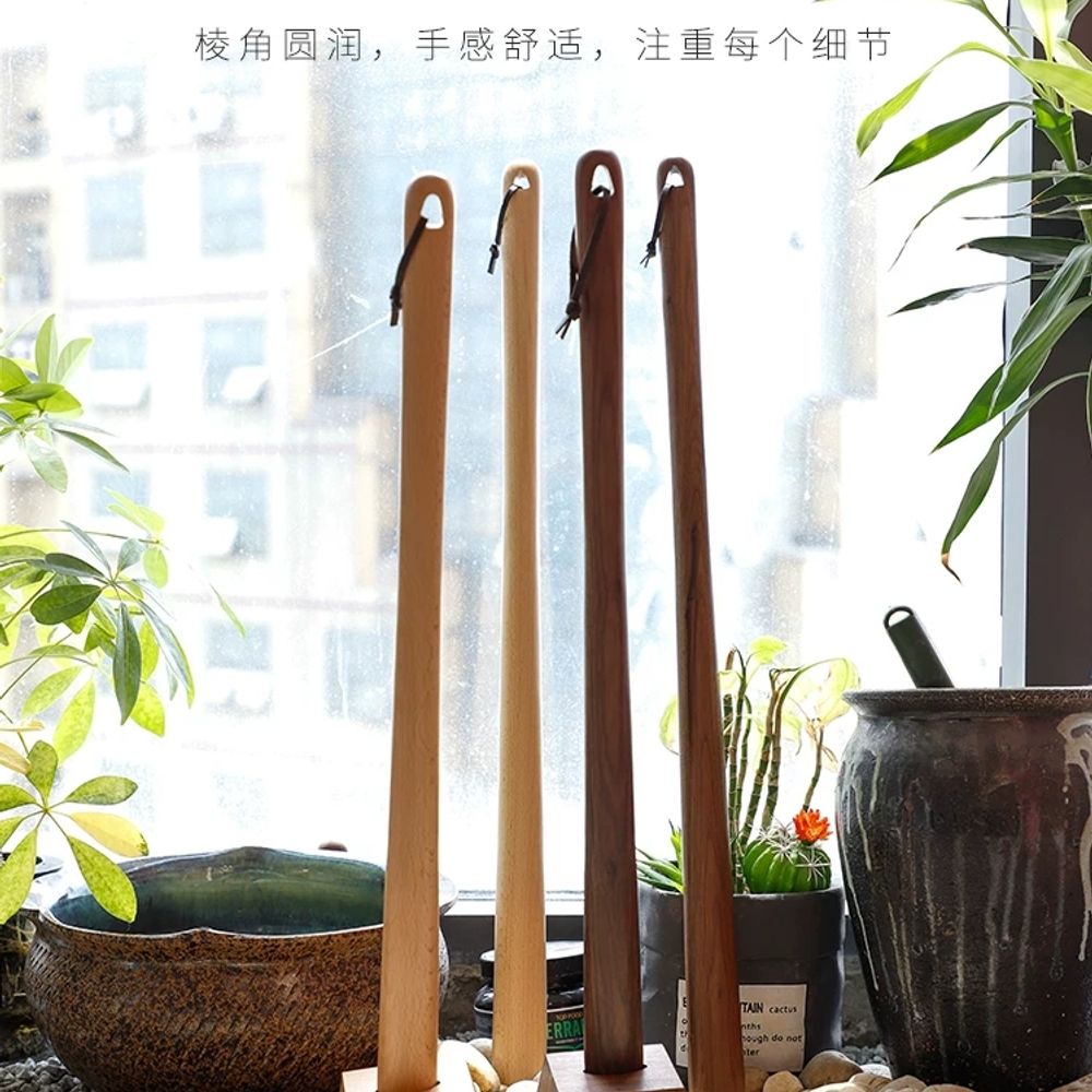 너도밤나무 스탠드 구둣주걱 신발가게 현관 북유럽 거치대 신발주걱 인테리어 나뭇결 - 상세 이미지 5