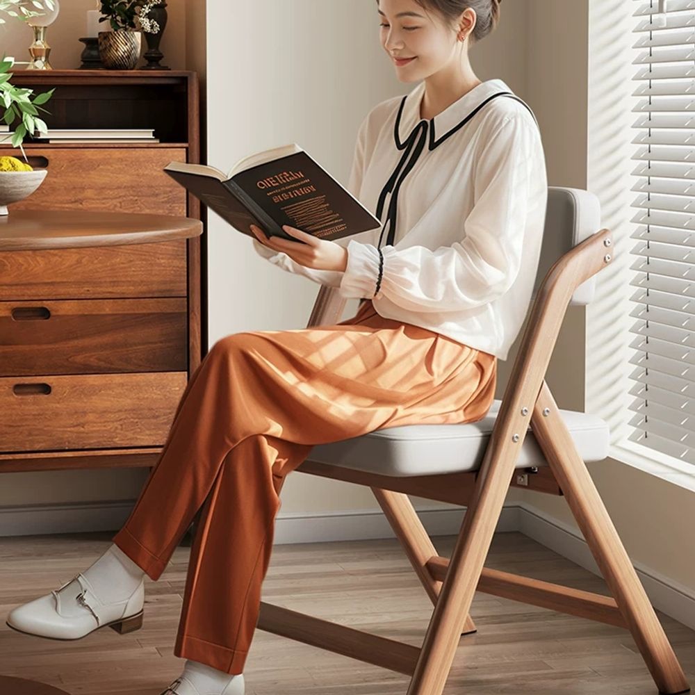 간이 접이식의자 보조의자 폴딩체어 식탁의자 카페의자 업소용 패브릭 다용도 - 상세 이미지 4