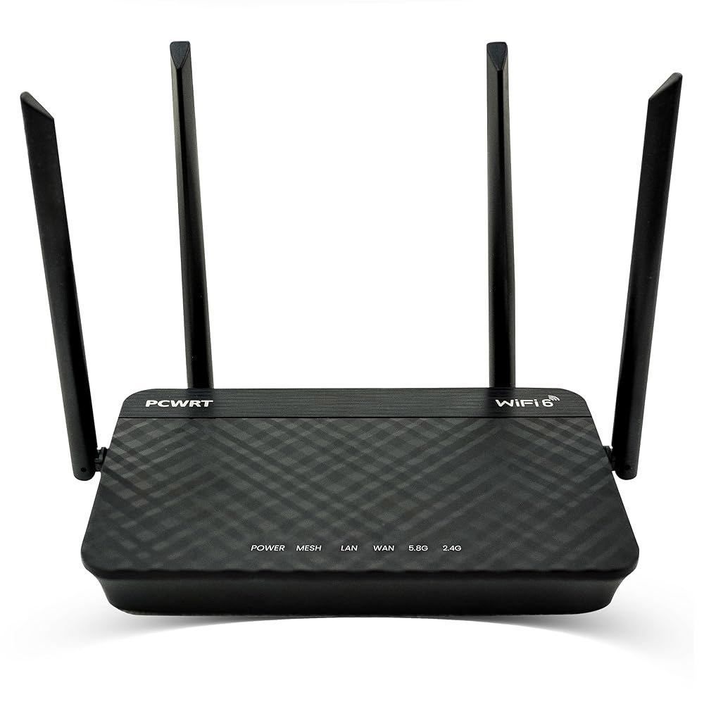 VLAN 지원, OpenVPN / WireGuard IPSec VPN 클라이언트 서버를 갖춘 pcWRT PW-AX1800 WiFi 6 듀얼 밴드 라우터 - ExpressVPN Su - 상품 이미지