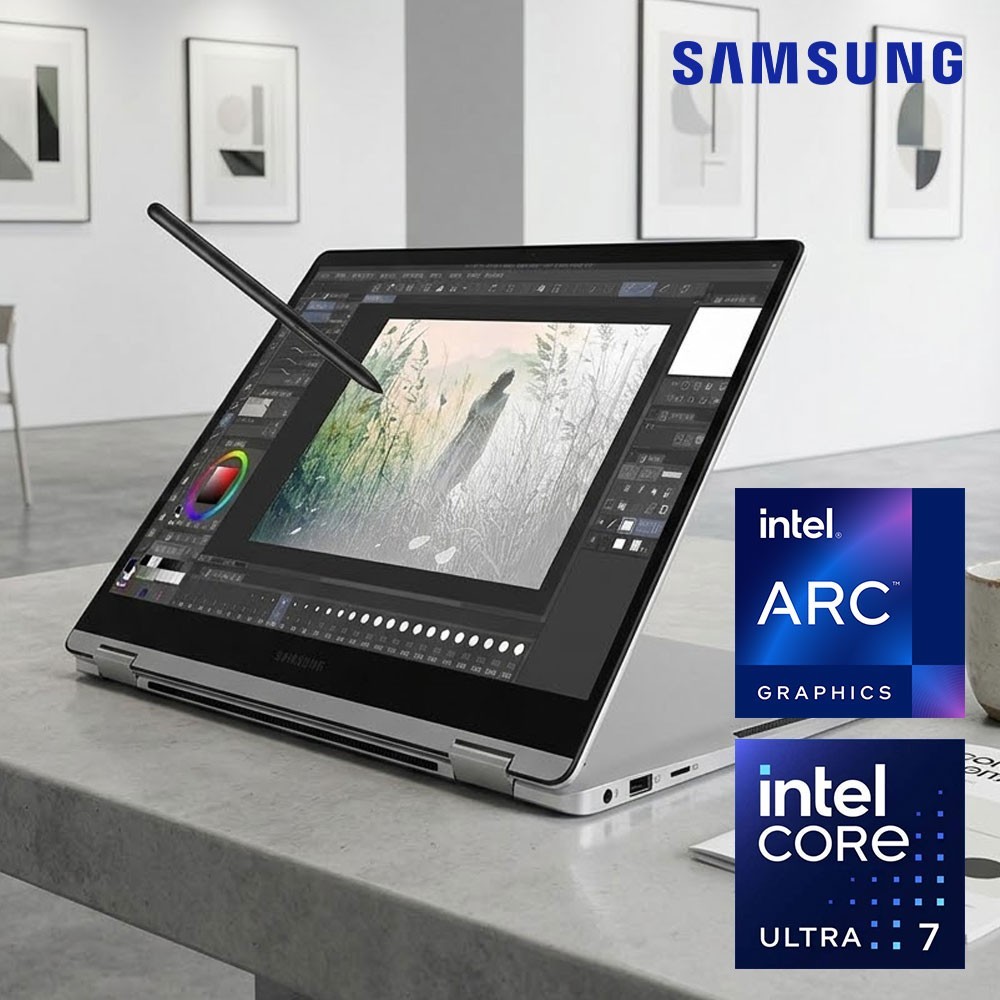 삼성 갤럭시북5 프로 360 울트라7 램 32G SSD 1TB 윈도우11 탑재 납품취소 미개봉 풀패키지 삼성AS1년