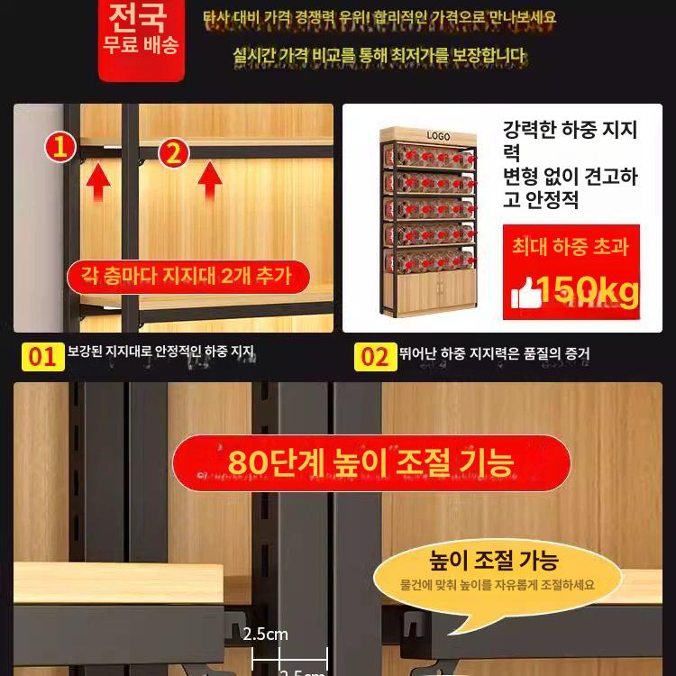 핸드폰 회전식 진열대 악세서리 거치대 매장용 디스플레이 선반 보관대 - 상세 이미지 4