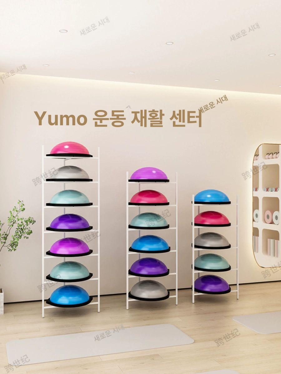 요가볼 거치대 전시대 하프볼 정리대 하프짐볼 선반 스탠드 홀더 수납 디스플레이대 - 상세 이미지 3