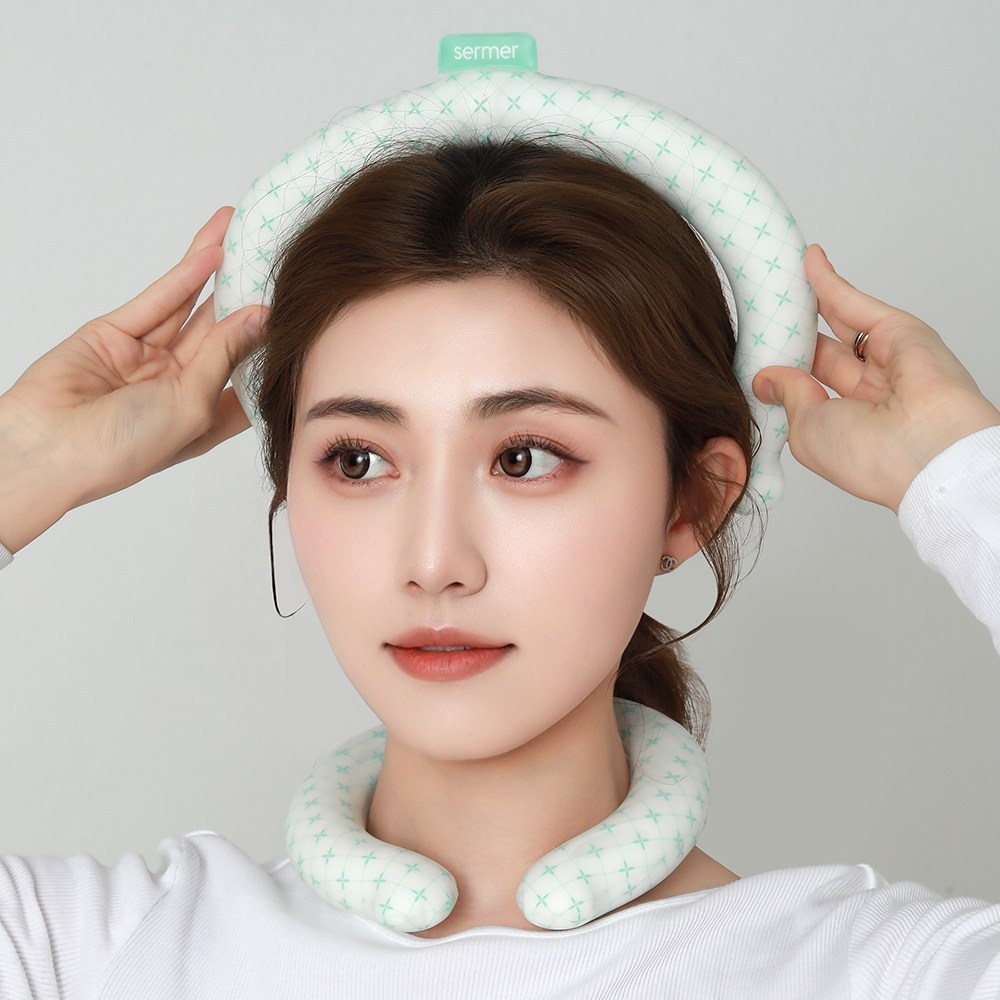 넥쿨러 여름필수템 야외활동 쿨링기기 대용량 18도 32두께 아이스 여름용 목쿨러 - 상세 이미지 4