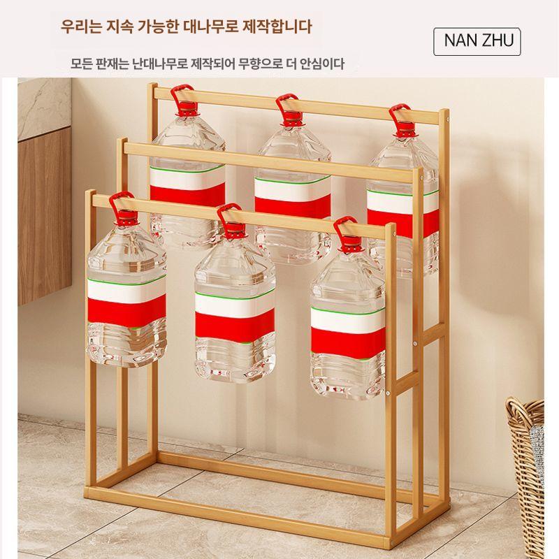 욕실 타월 걸이 우드 선반 랙 호텔식 고급 인테리어 탈취 방수 - 상세 이미지 4