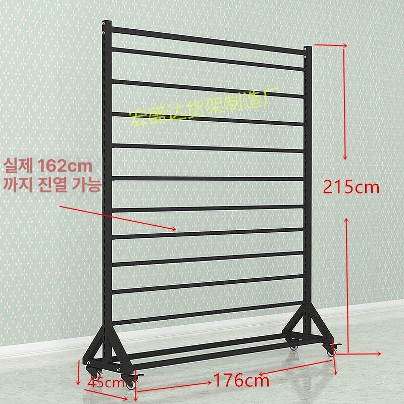 거치대 필름 롤 선반 포장지 디스플레이 공방용 이동식 헹거 정리 - 상세 이미지 2