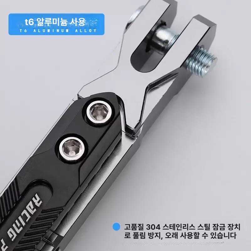 미끄럼방지 삼발이 패드 튜닝발판 확장 킥스탠드 알루미늄소재 조절식 받침대 - 상세 이미지 3