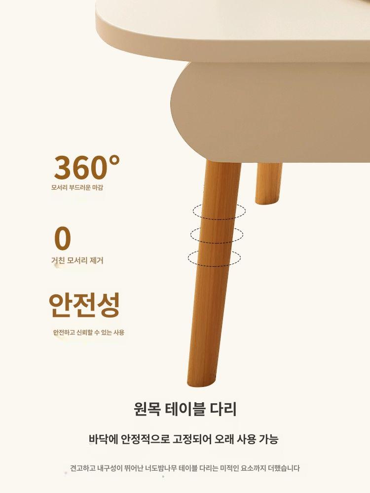소파용 소파테이블 원목 거실 가구 좌식 인테리어 수납 좌탁 쇼파용 협탁 승강식 리빙 - 상세 이미지 2