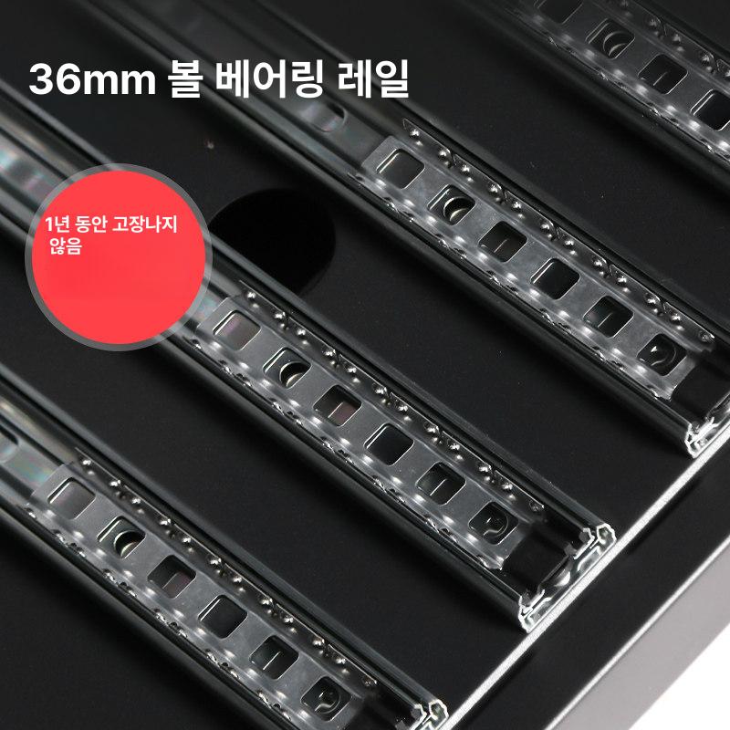 공구함 서랍식 이동식 수납 정리 보관 도구 수리 정비 작업용 카트 - 상세 이미지 3