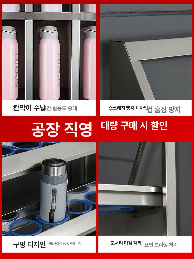 스탠드 텀블러보관함 정리대 진열대 보관대 수납선반 거치대 받침대 수납함 컵홀더 - 상세 이미지 4