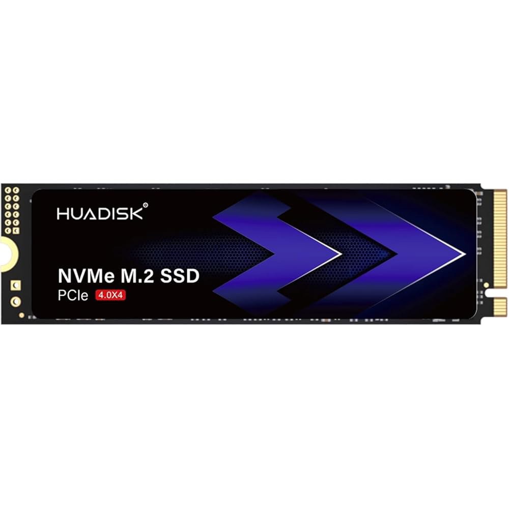 HUADISK 256GB M.2 NVMe SSD Gen4 PCIe, 최대 3600MB/s M.2 2280 PCIe 4.0X4 SSD(히트싱크, 게이밍 내장 솔리드 스테이트 드라이브 - 상품 이미지