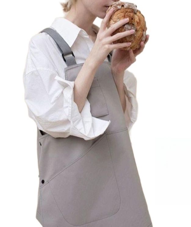 작업복 조끼앞치마 카페 식당 작업용 생활방수 남녀공용 서빙조끼 방지 요리 오일 - 상세 이미지 3