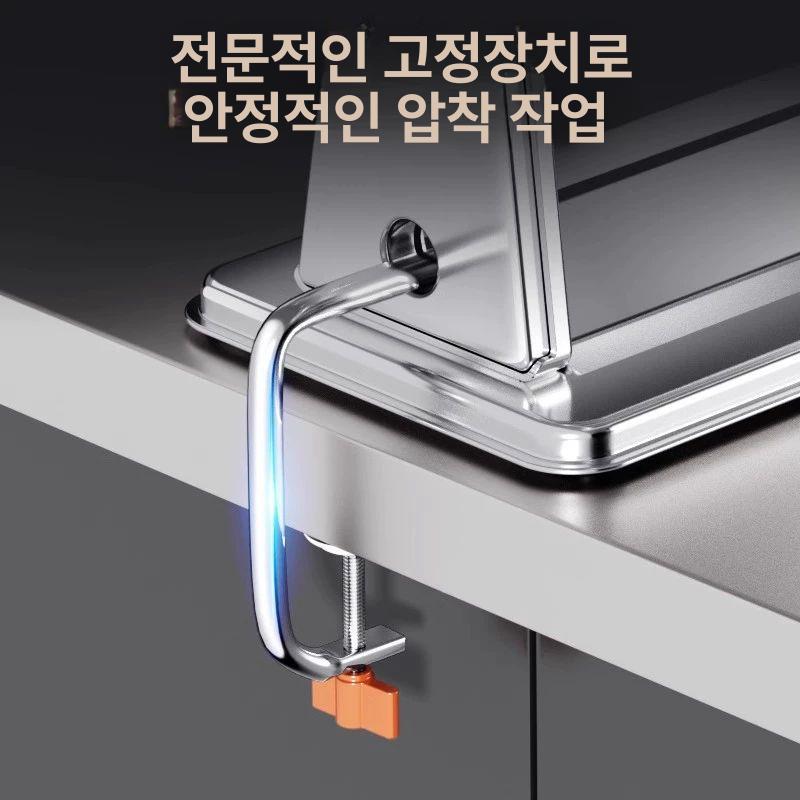 국수 우동 만두 제면기 가정용 수동식 소형 수타면 파스타 칼국수 제조 머신 - 상세 이미지 3