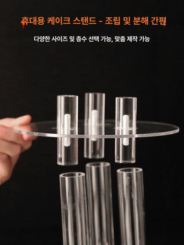 5단 케이크스탠드 생일 파티 컵케이크 받침대 디저트 플래터 웨딩 축제용 접시 - 상세 이미지 3