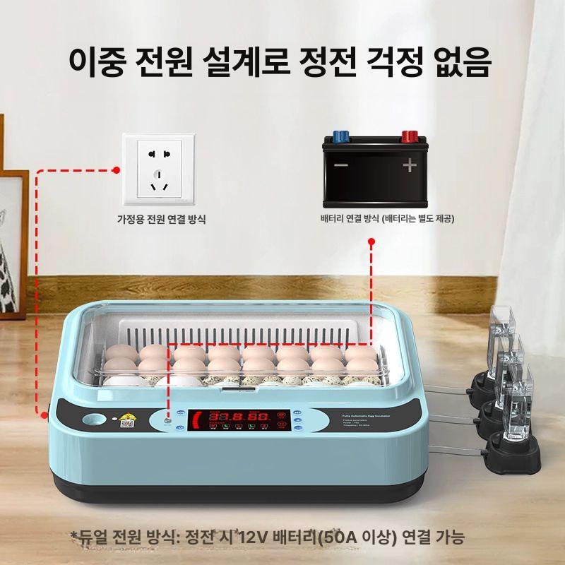 사육장 알부화기 전자동 스마트 계란부화기 병아리부화기 닭 자동부화기 이중 인공 - 상세 이미지 3