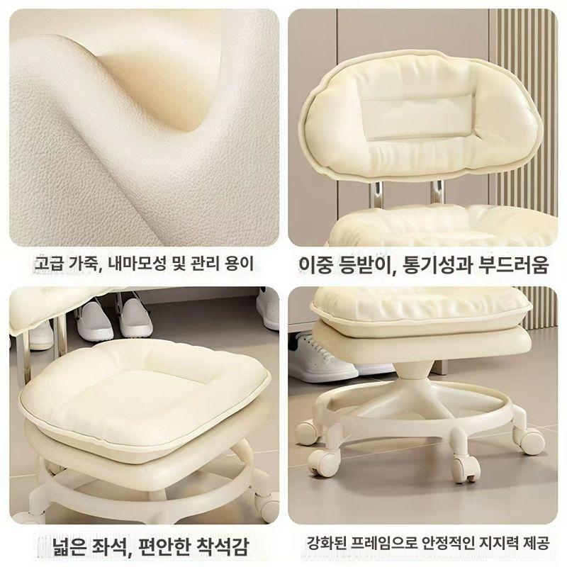 이동식 낮은 작업의자 바퀴달린 미니 청소용 회전 스툴 - 상세 이미지 5