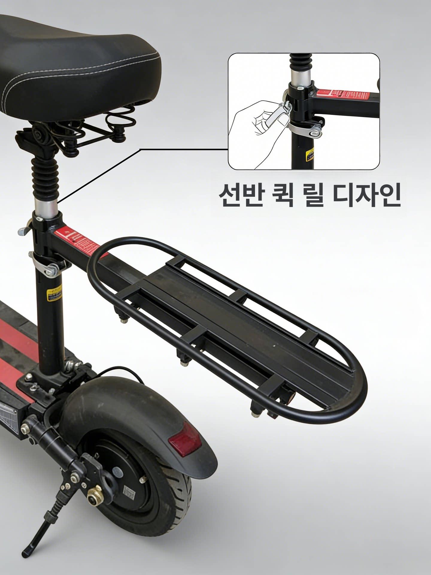 전동킥보드가방 방수 뒷바구니 수납 핸들가방 거치대 파우치 자전거바구니 - 상세 이미지 2