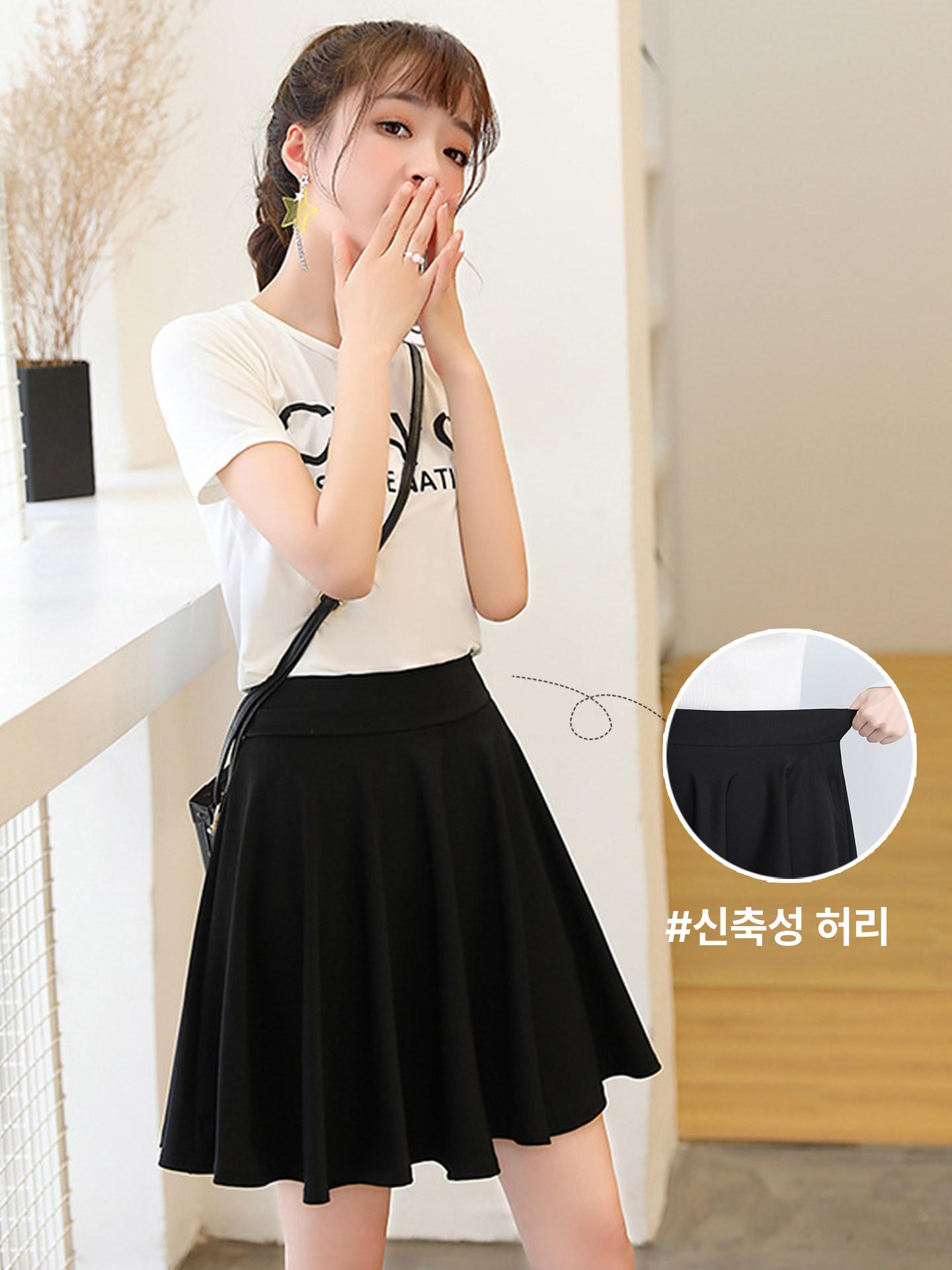 라인댄스복 스커트 재즈댄스의상 치마 살사 짧은 하의 여성 플레어 - 상세 이미지 4