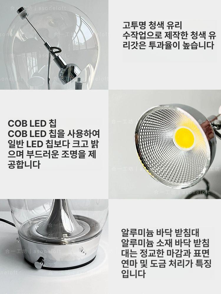 투명 돔형 책상 조명 소형 부케 플라워 무드등 따뜻한 감성 인테리어 테이블 스탠드 이미지 6