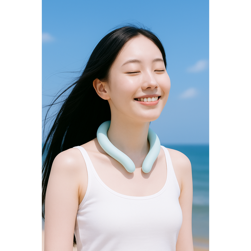 넥쿨러 야외활동 강풍모드 목걸이 여름용 캠핑용 낚시용 쿨러 초경량 아이스 넥밴드 목쿨러 - 상세 이미지 5
