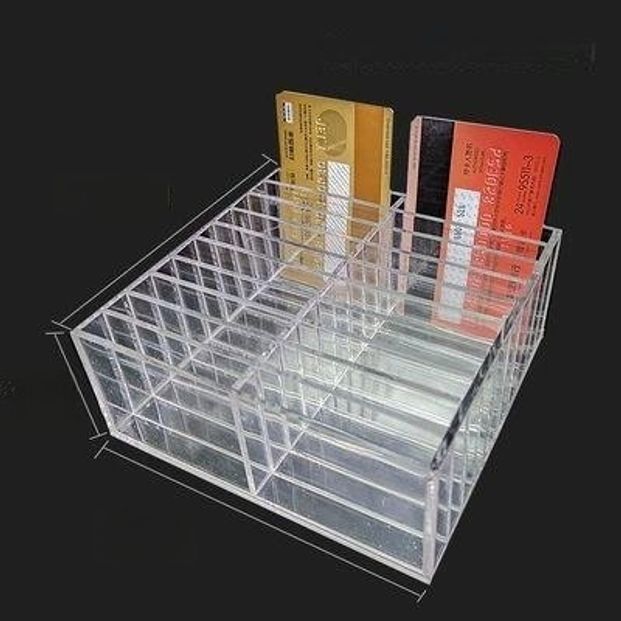명함홀더 명함꽂이 아크릴 통 명함첩 명함집 명함보관케이스 수납정리함 명함보관함 - 상세 이미지 2